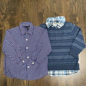 EUC Boys Button Down Shirts size 3T